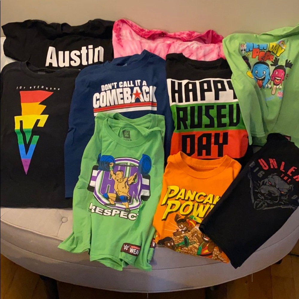 WWE authentic tshirts collection